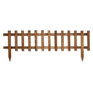 Wooden City Ahşap Dekoratif Bahçe Çiti 120x30 Eskitme