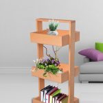 Wooden City Çok Amaçlı Ahşap Sepet Banyo Organizer Mutfak Düzenleyici Çiçeklik