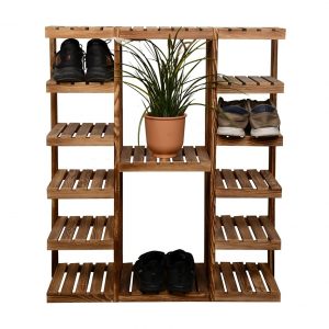Wooden City Ahşap Ayakkabılık Katlı Ayakkabılık Raf 6 Katlı Ayakkabılık
